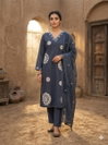 FF Cotton With Heavy Embroidery Work Top With Bottom Dupatta Wholesale In India